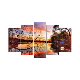Wallity Pintura Decorativa de MDF 5MX-77 Multicolor